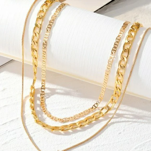 Stackable Chain Necklace Cross Shape Pendant - Picture 5 of 5